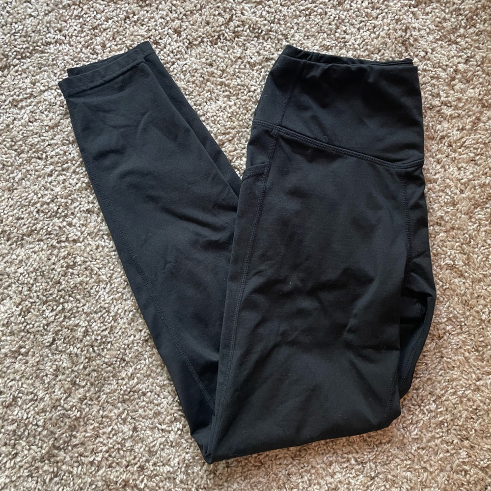 Black Leggings w/ Pockets - Size Small